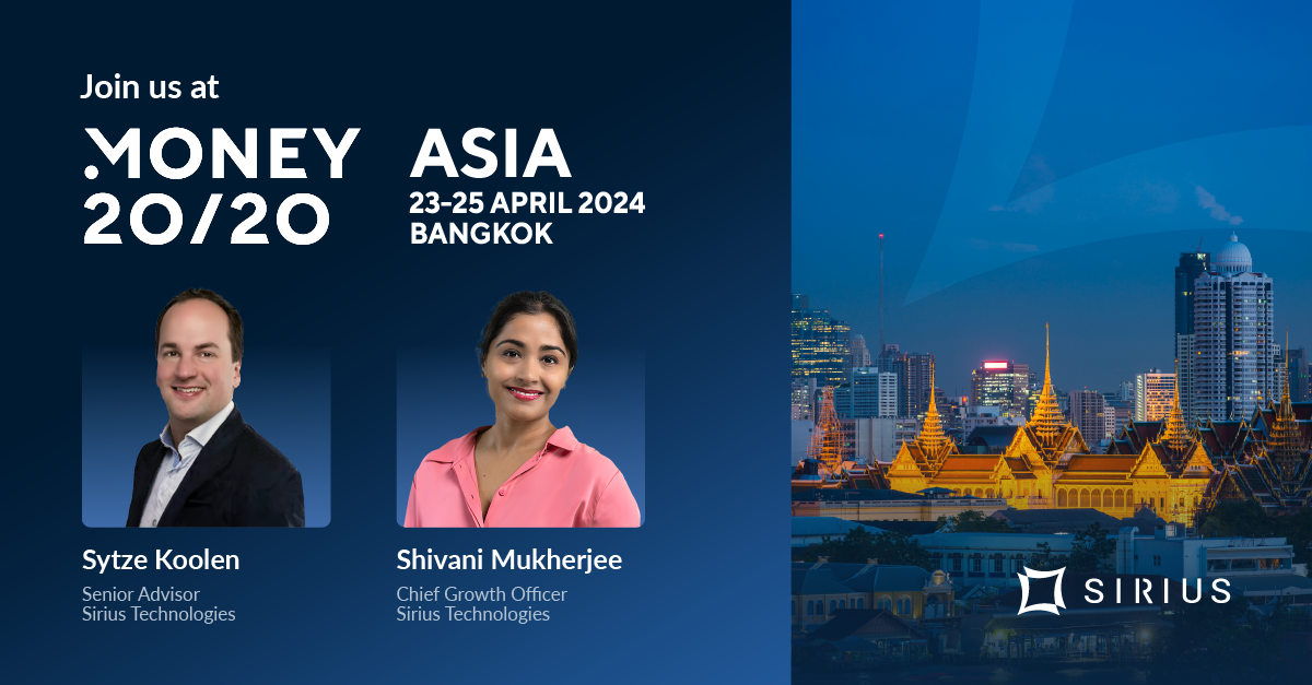 Sirius Technologies at Money 20/20 Asia